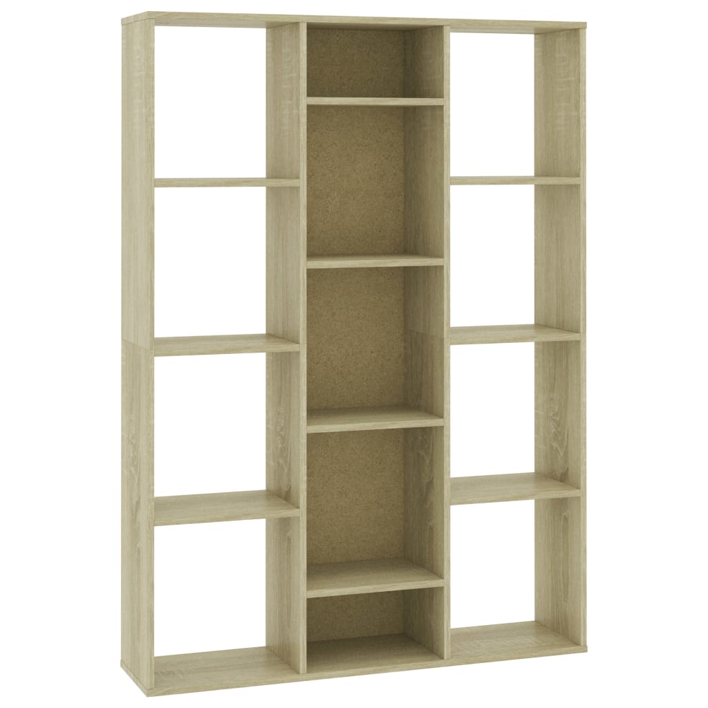 Room Divider/Book Cabinet Sonoma Oak 100x24x140 cm Engineered Wood