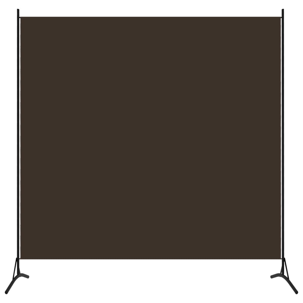 Room Divider Brown 175x180 cm Fabric