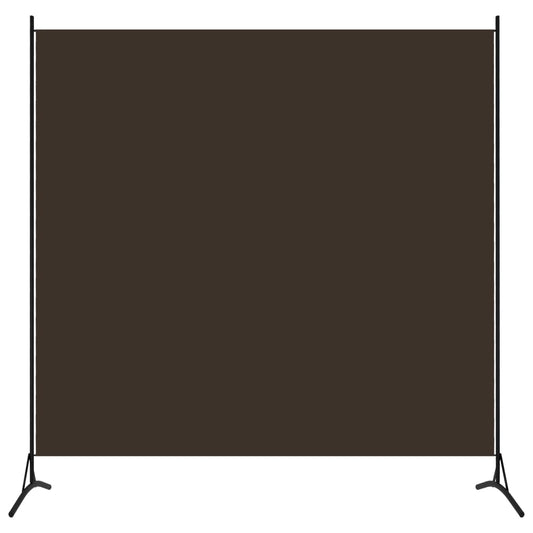 Room Divider Brown 175x180 cm Fabric